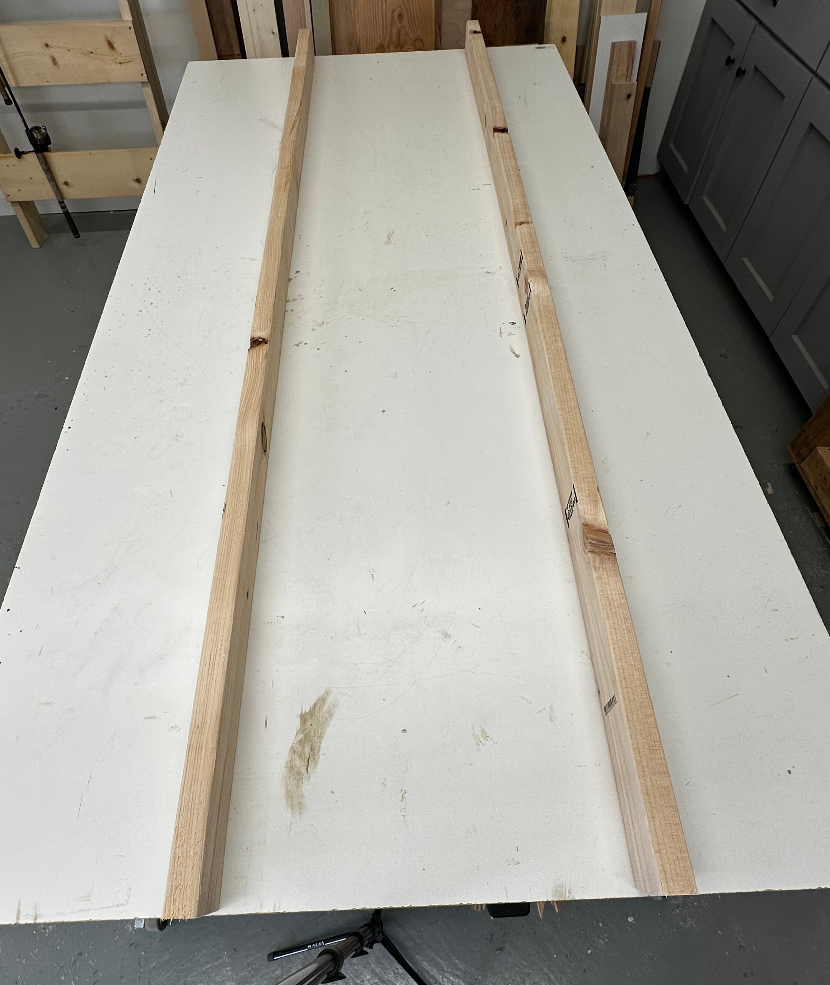 diy fishing rod rack